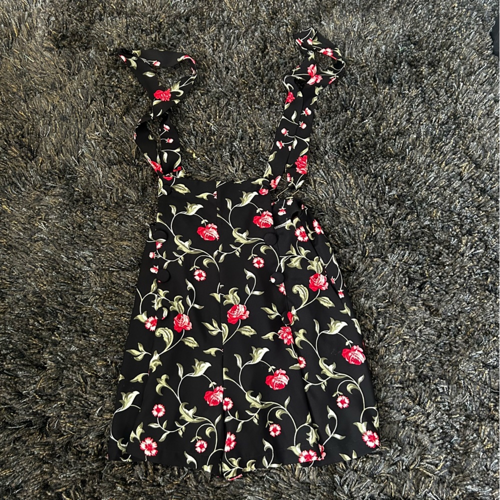 ✨5 for $20 Deal | Unique Vintage Retro Rose Floral Adjustable Strap Romper